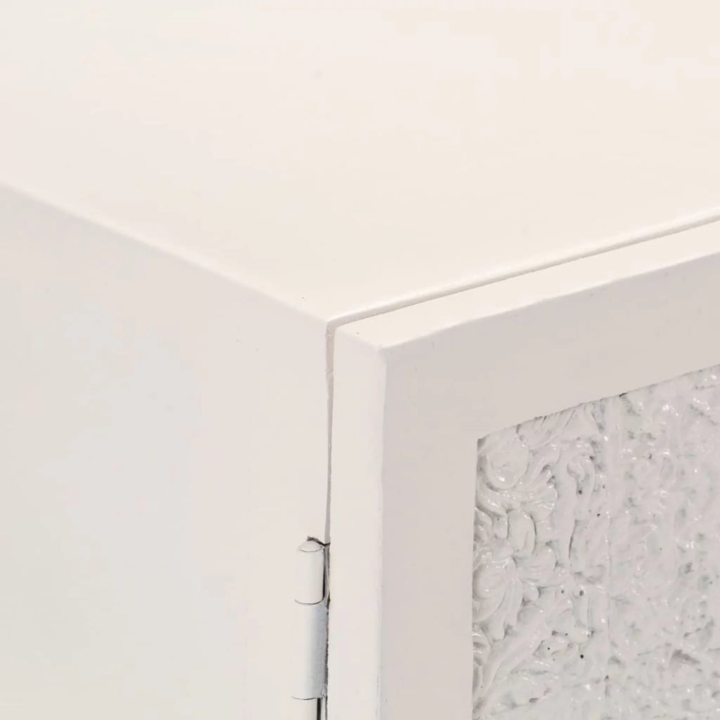 White 3 Door Mango Wood Sideboard S3151