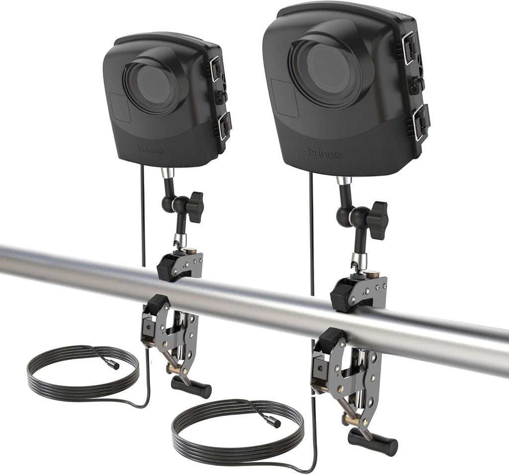 Construction & Outdoor Security Time Lapse Camera Trio Bundle Pack with Industrial Clamp & Weather-Resistant Case V377