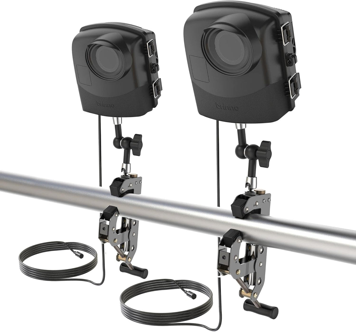 Construction & Outdoor Security Time Lapse Camera Trio Bundle Pack with Industrial Clamp & Weather-Resistant Case V377