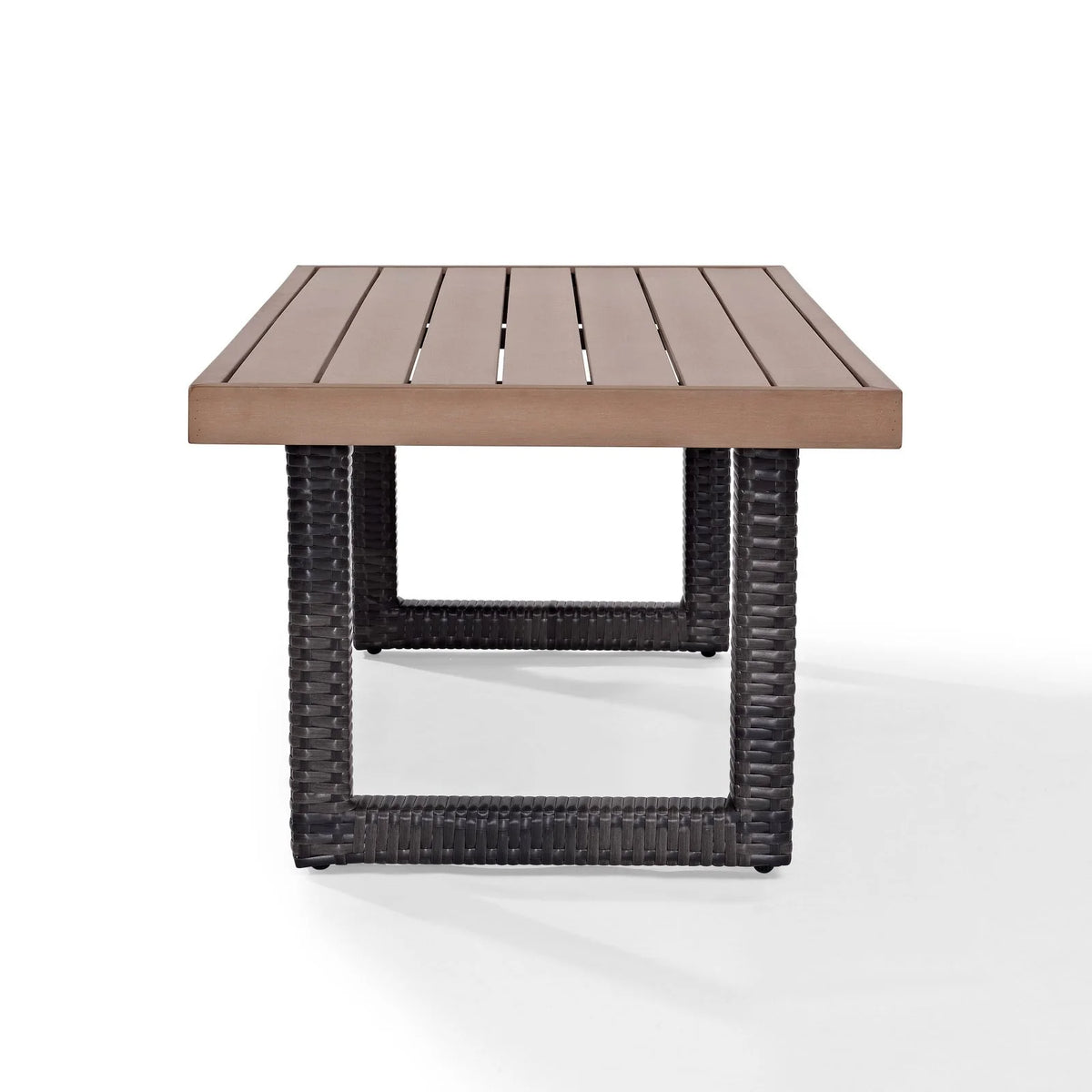 Brown Pedestal Patio Coffee Table V333