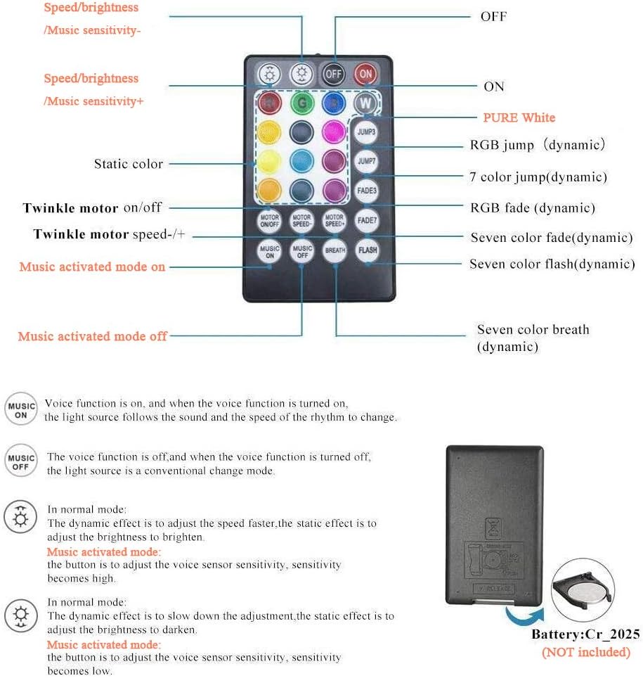 32W Dual Head Fiber Optic Lights Kit with 2000pcs 16.4ft Optical Fiber Cable and 28key Remote E8348