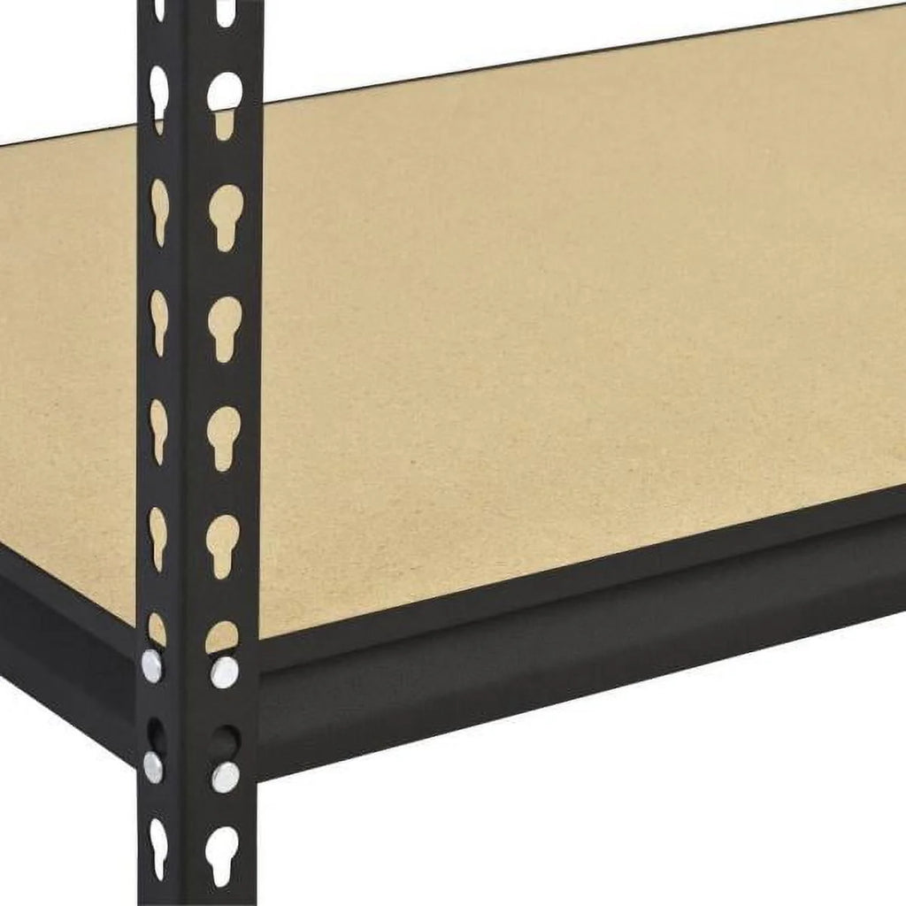 5-Shelf Steel Freestanding Shelving Unit Black X4736