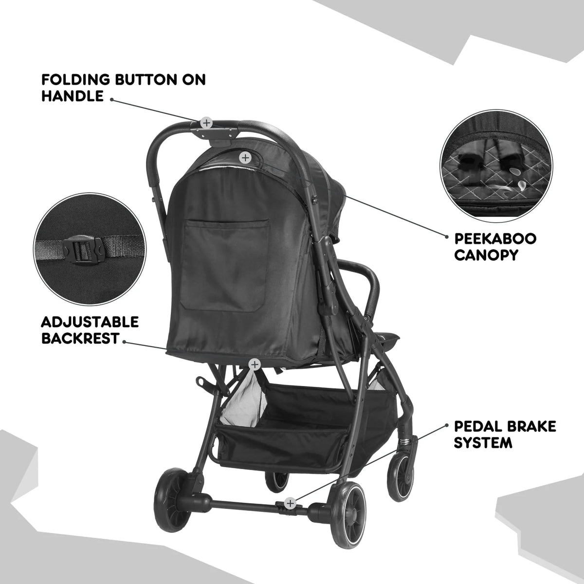 Compact Lightweight Umbrella Stroller B503