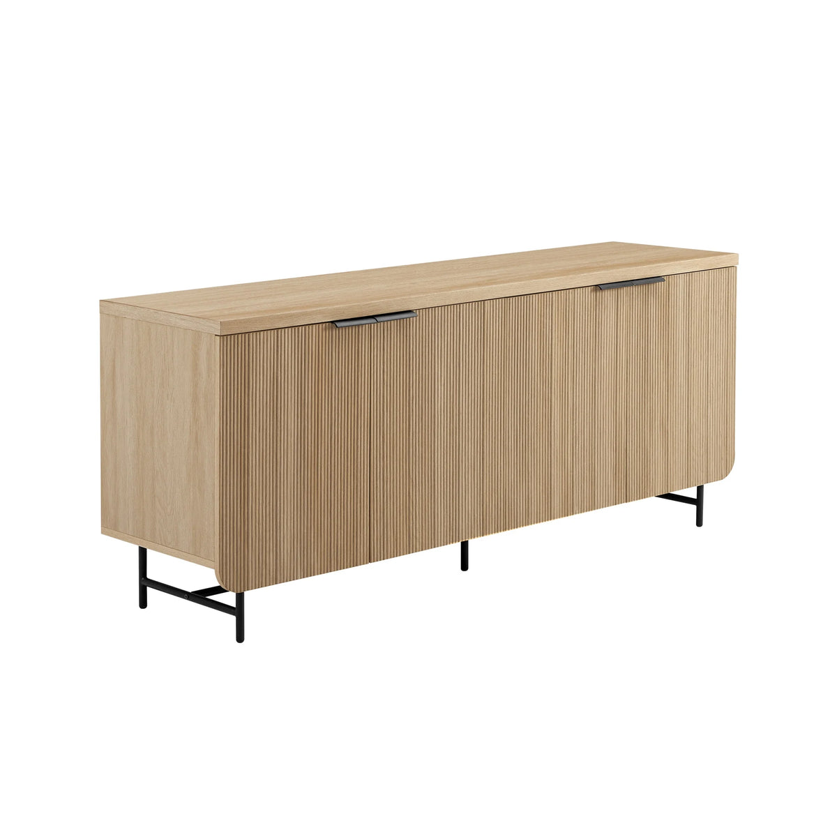 69” 4-Door Reeded-Front Sideboard C244378