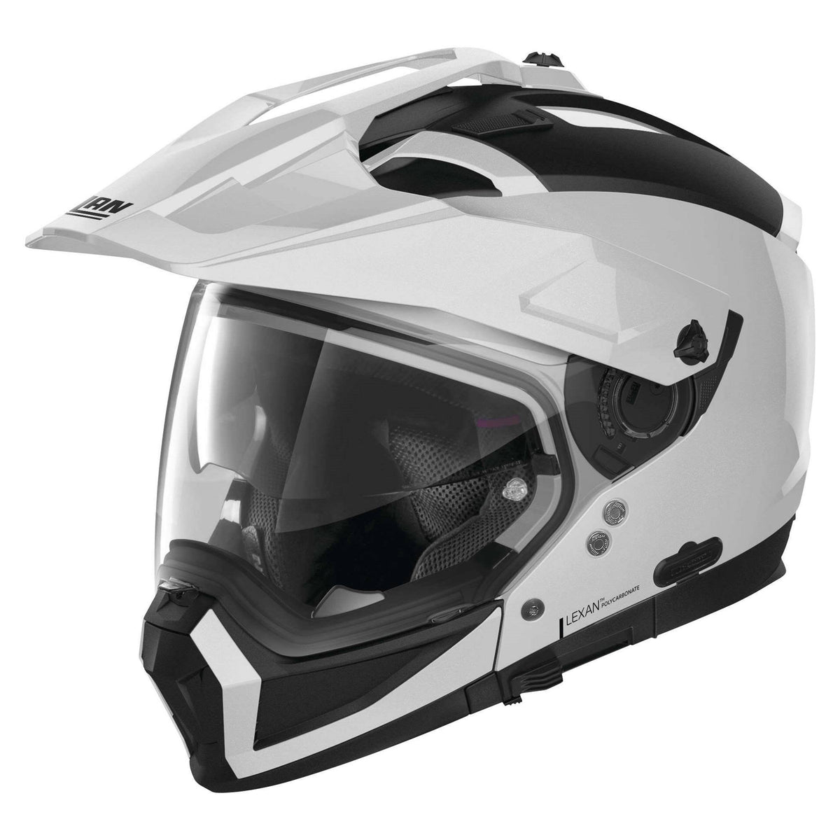Metal White Motorcycle Helmet O5217