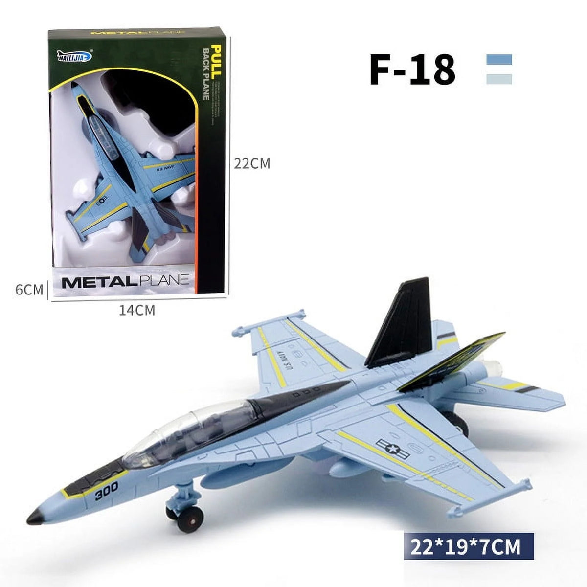 Metal Plane Vehicle Playset with Light V2484