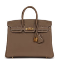 Birkin 25 Etoupe Togo Gold Hardware K393766