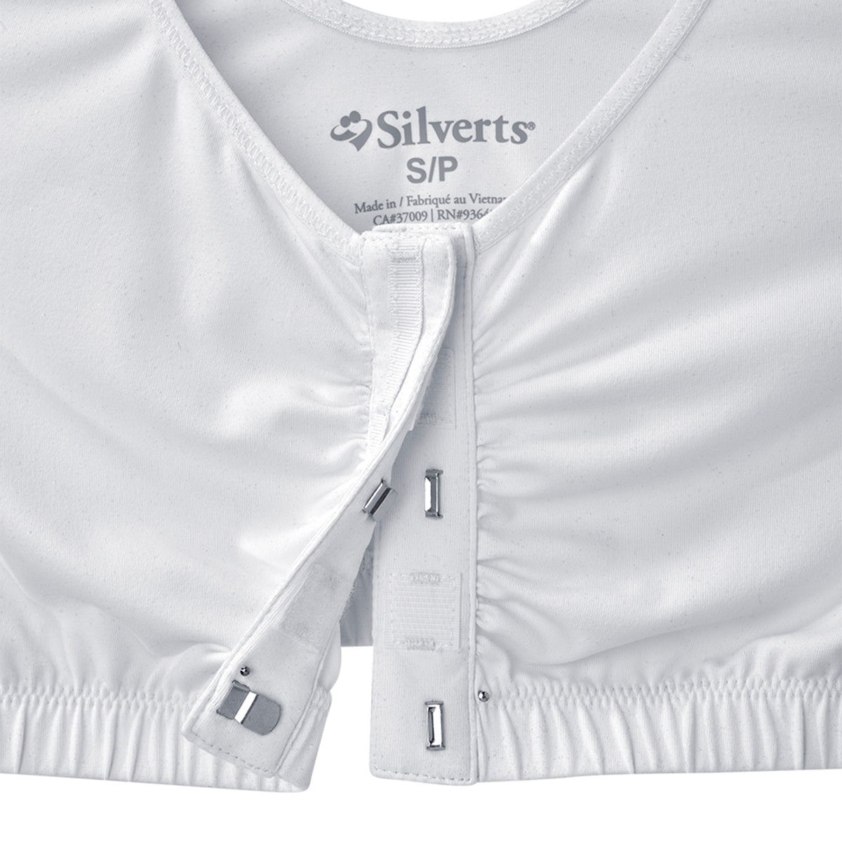 White Adaptive Front Closure Bra J36662