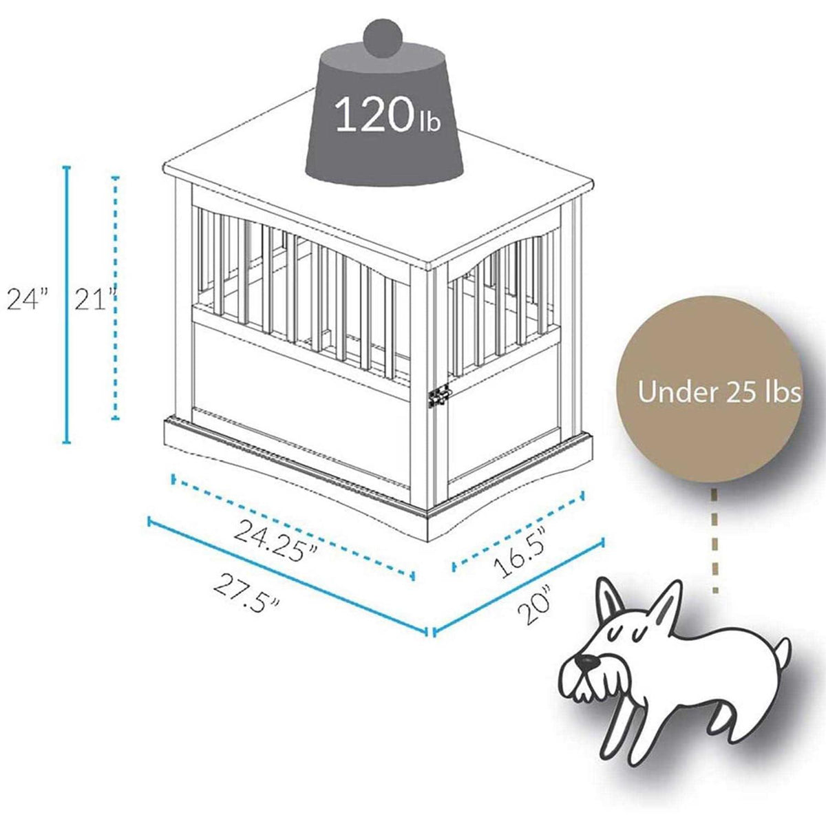 End Table Pet Crate J35182