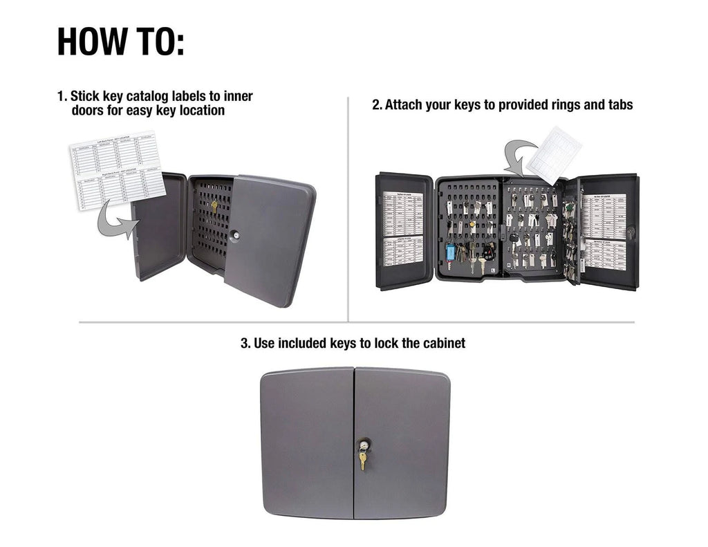 Gray Locking Key Cabinet U81693