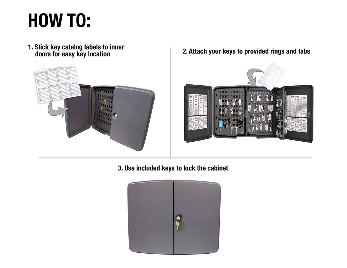 Gray Locking Key Cabinet U81693