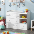 White 5 Drawer Baby Changing Table Dresser K440