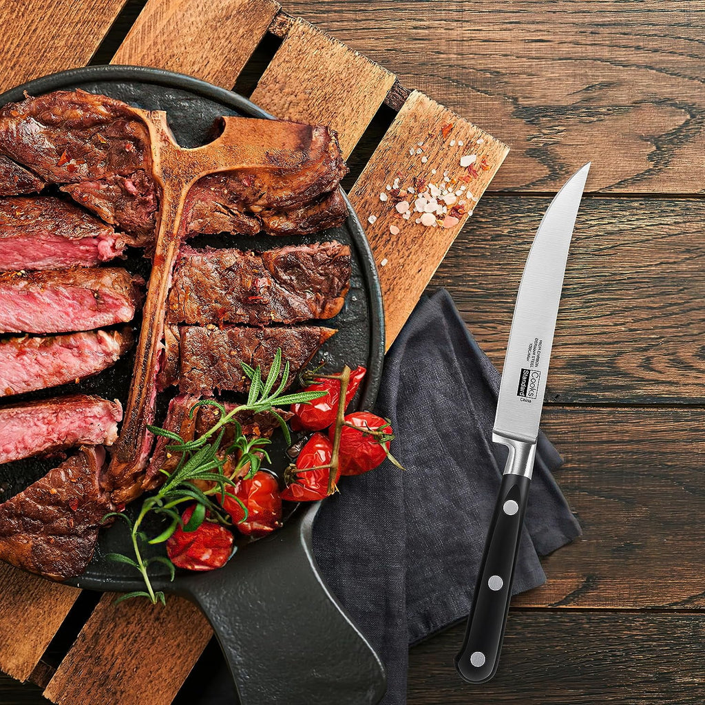 6-Piece High Carbon Stainless Steel Steak Knives Set V451799