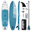 Inflatable Stand Up Paddle Board with Backpack, 10'6" 11ft Black Non-Slip Deck L188