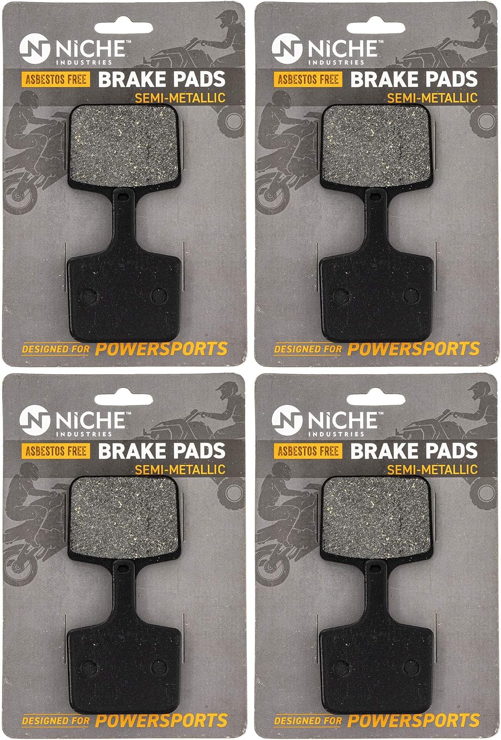 Brake Pad Set Rear Semi-Metallic 4 Pack O20203