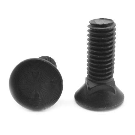 5/8-11x2 Coarse Thread Grade 8 Plow Bolt #3 Flat Head Medium Carbon Steel Thermal Black Oxide Pk 225 C131