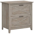 Washed Gray 2 Drawer Lateral File Cabinet X120561