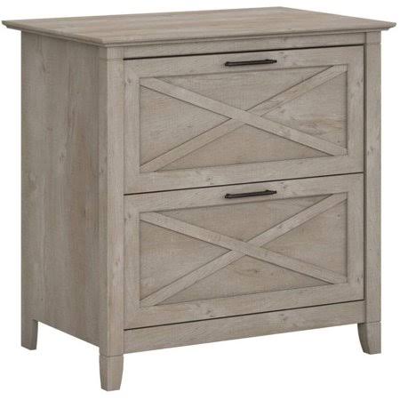Washed Gray 2 Drawer Lateral File Cabinet X120561
