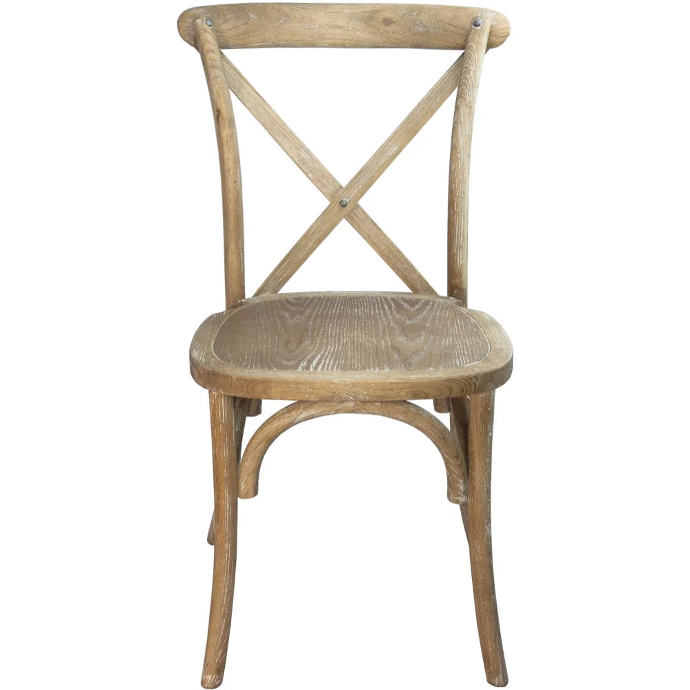 Natural With White Grain X-Back Chair Y8247