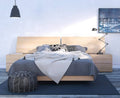 4 Piece Queen Size Bedroom Set in Natural Maple V180534