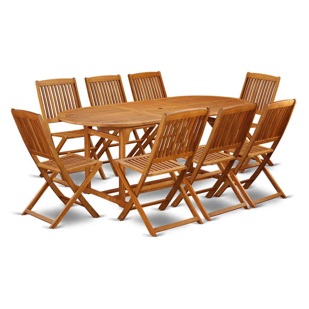 9-piece Wood Outdoor Set V15275