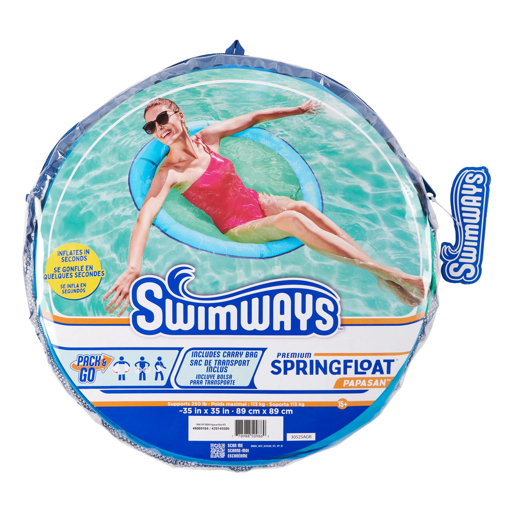 Blue Inflatable Papasan Pool Lounger Z73657