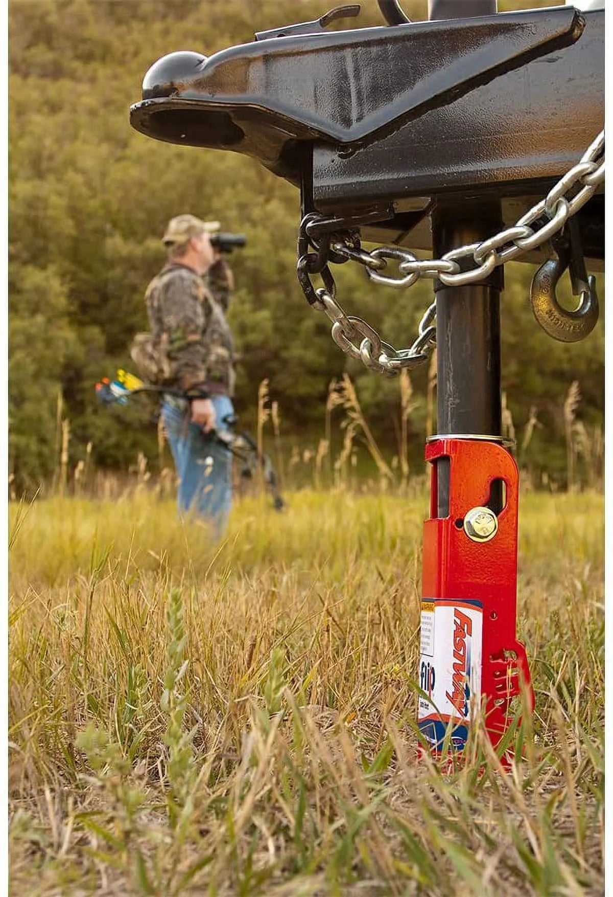 Zinc A-Frame Trailer Jack with 4" Flip Foot B208039