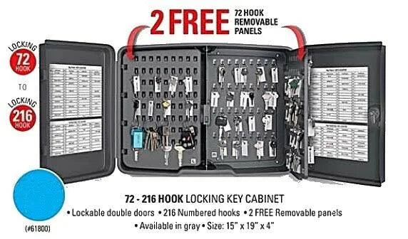 Gray Locking Key Cabinet U81693