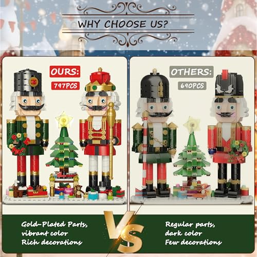 Christmas Nutcracker Building Set with Light 797PCS A9428