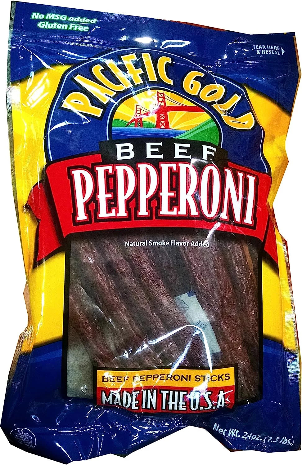 All Beef Pepperoni Jerky Sticks Gluten Free 24-ounces W53969