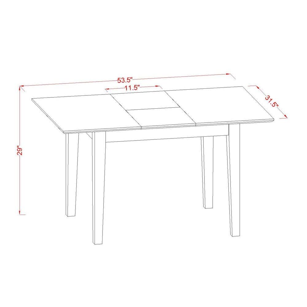 5 Piece Dinette Table and 4 Kitchen Dining Chair C452