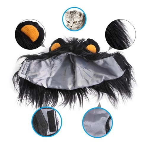 Cat Lion Mane Wig Hat Costume X200