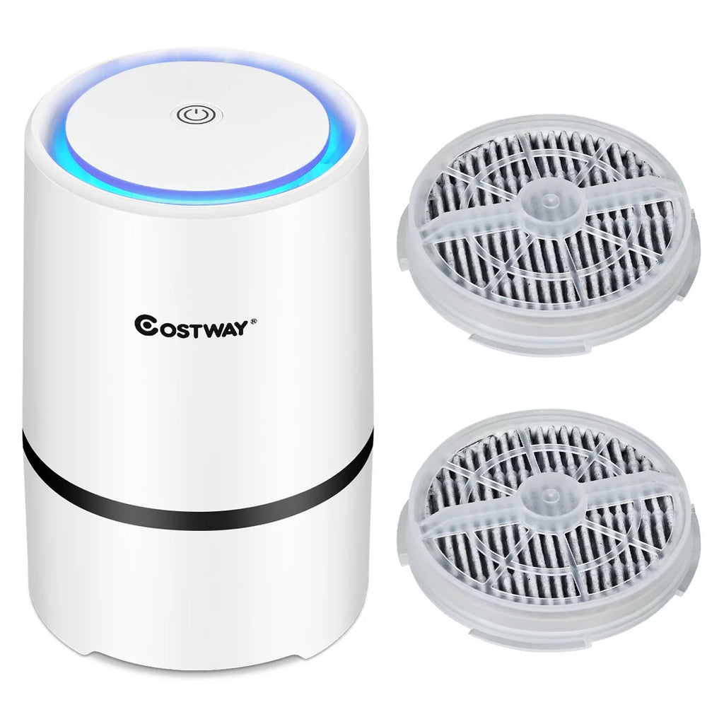 Air Purifier Mini Ionic HEPA with 3-in-1 Composite Filter Nightlight O829