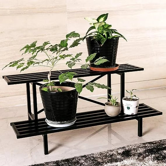 2 Tier Sturdy Metal Plant Stand P27359