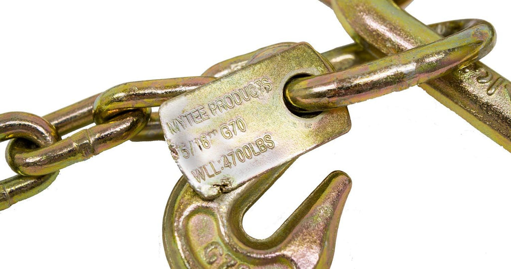 8" Medium J Hooks Chain Bridle with Grab Hooks 2' Legs (2 Pack) K8256