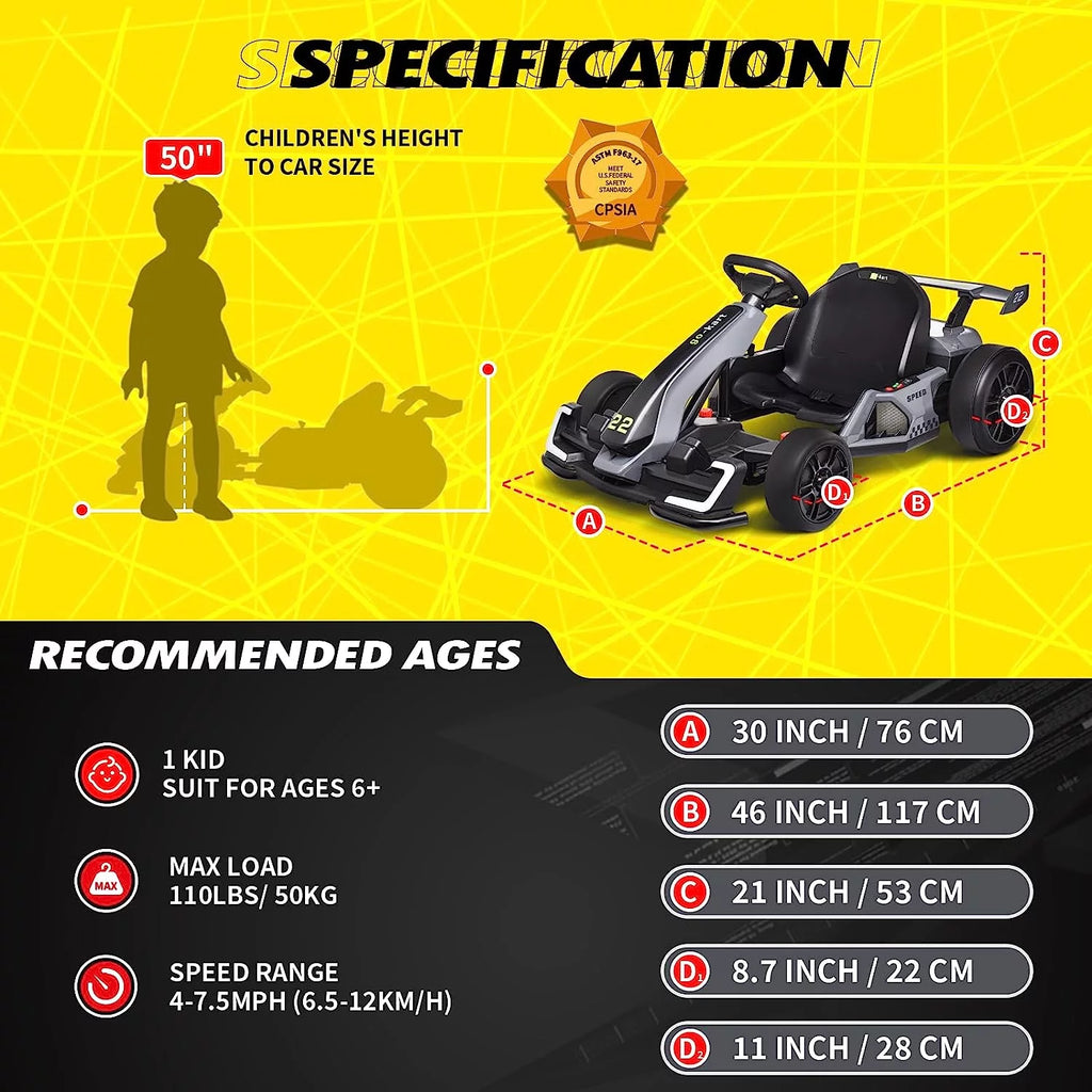 24 V 300W Electric Pedal Go Kart with Drift Mode Z46926