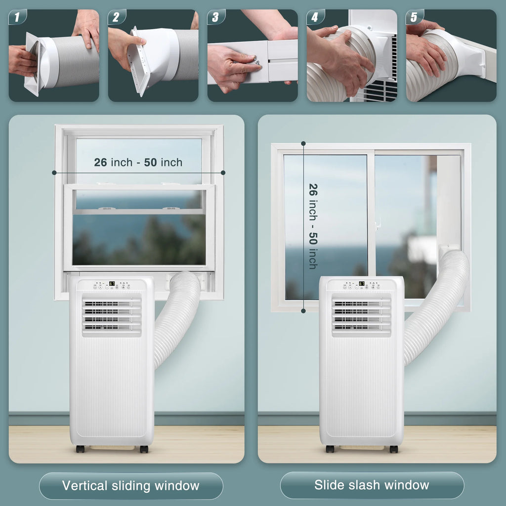 5000BTU Portable Air Conditioner 3 in 1 with 24-Hour Timer W4998