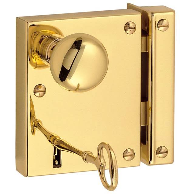 Polished Brass Rim Lock Entrance I897608