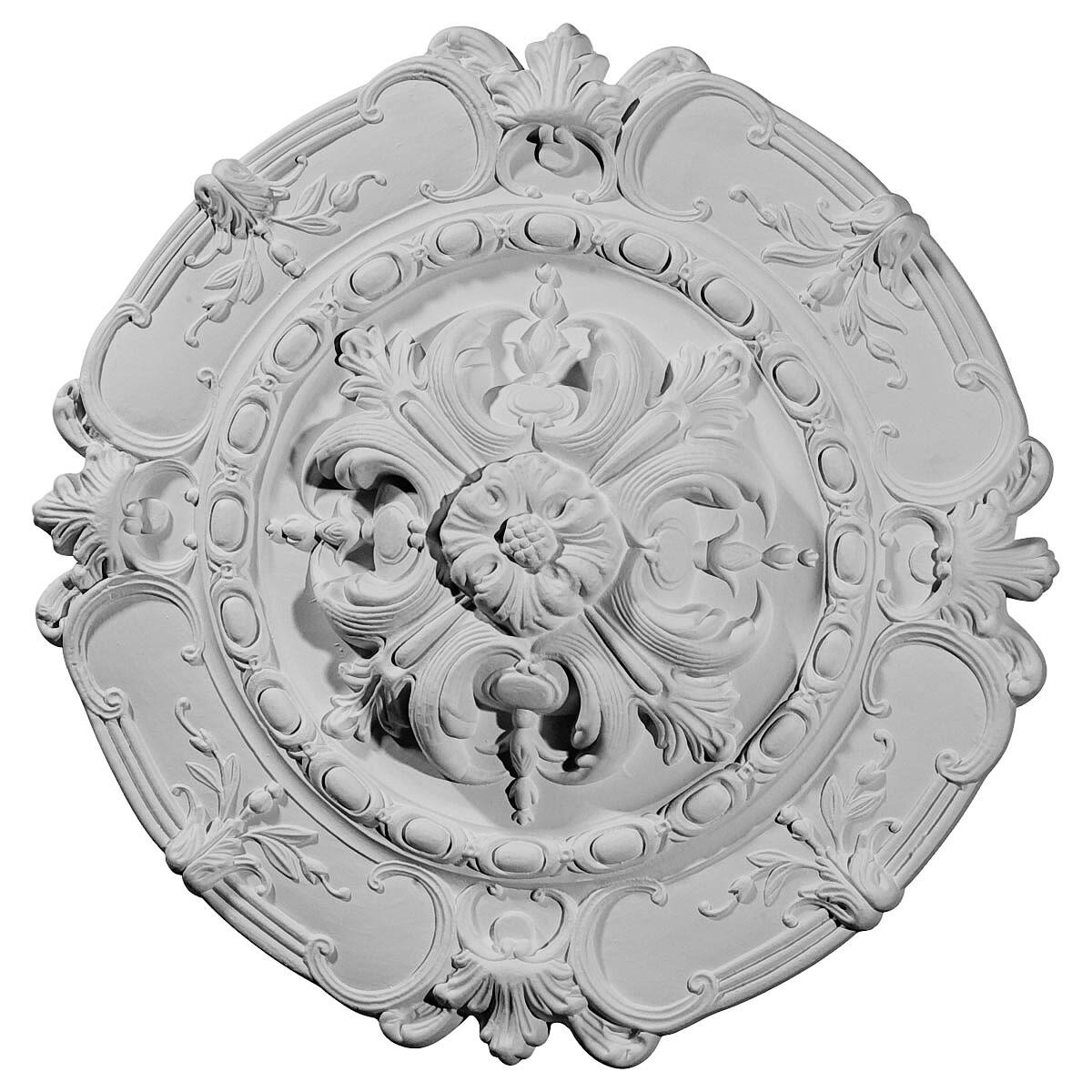 Hand-Painted Witch Hazel Crackle Ceiling Medallion K33171