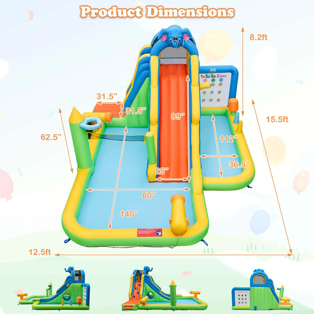 Inflatable Water Slide Splash Pool J80504