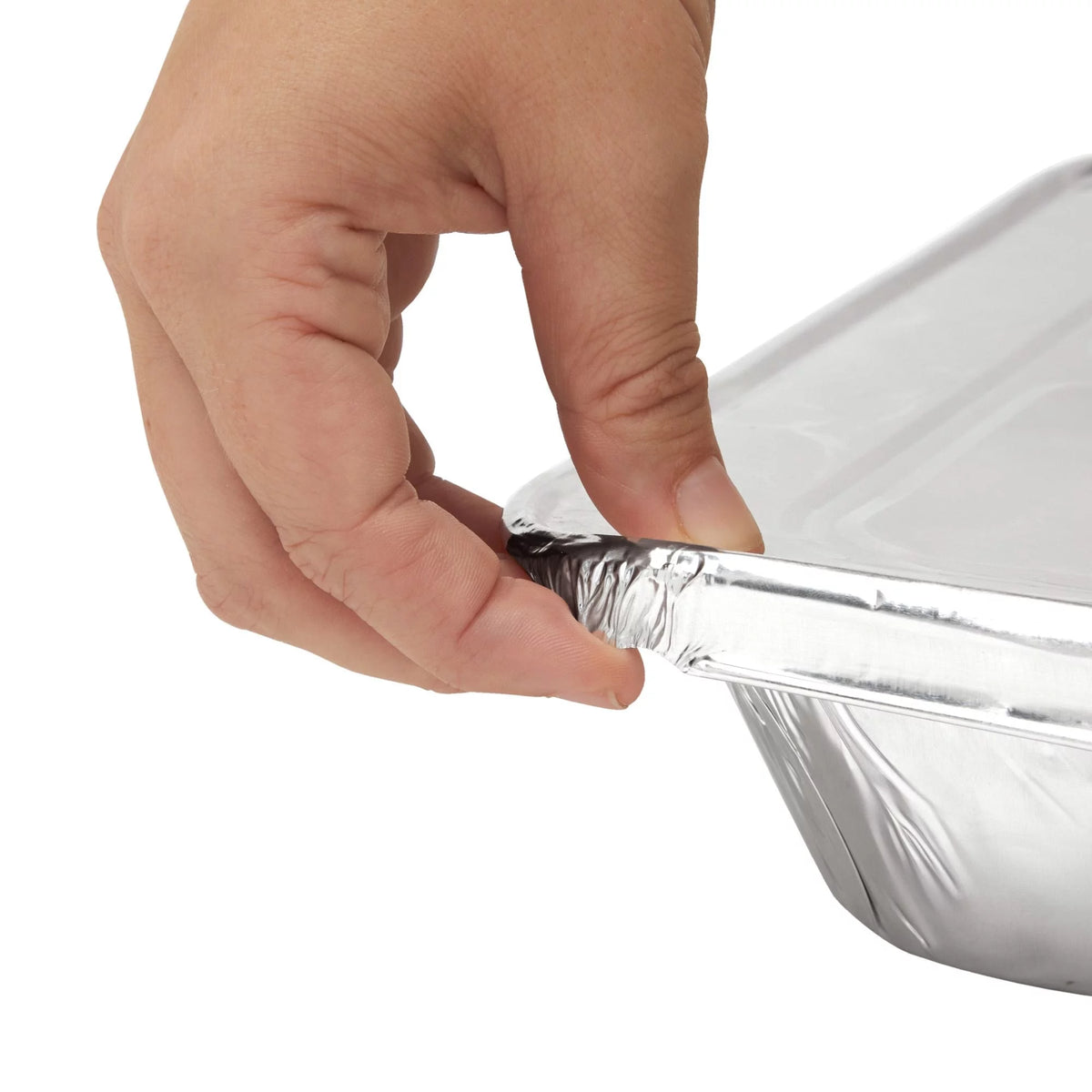 20 Pack Half Size Aluminum Pans with Lids U82457