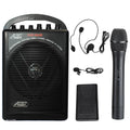 Battery Powered Dual Channel Wireless Microphone PA System O266