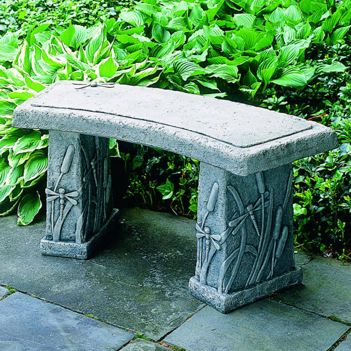 Antique Lead Cast Stone Garden Bench U1271