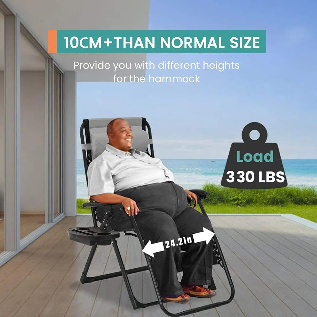 Oversized Zero Gravity Chair with Cup Holder Q450