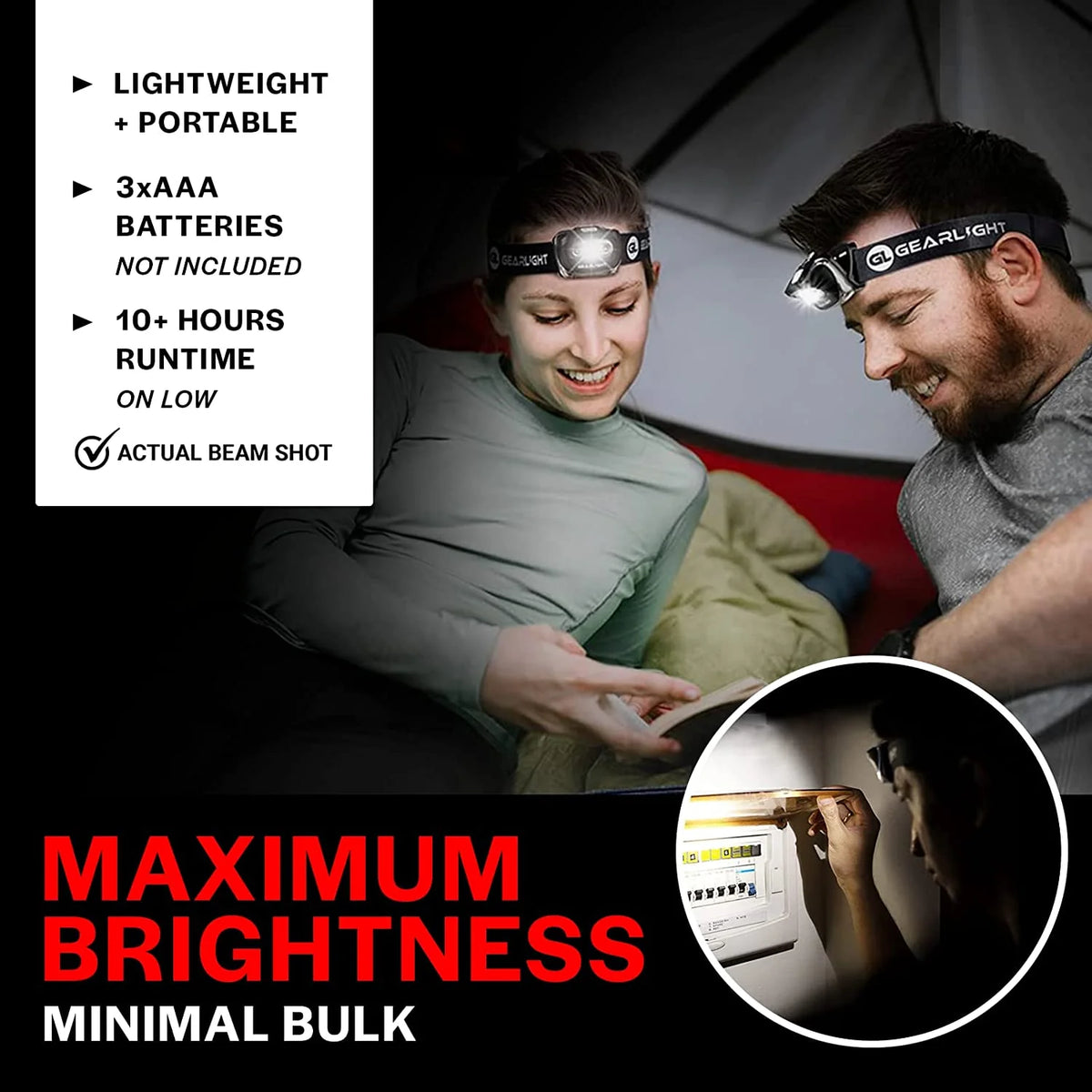 LED Head Lamp Pack of 2 D8835