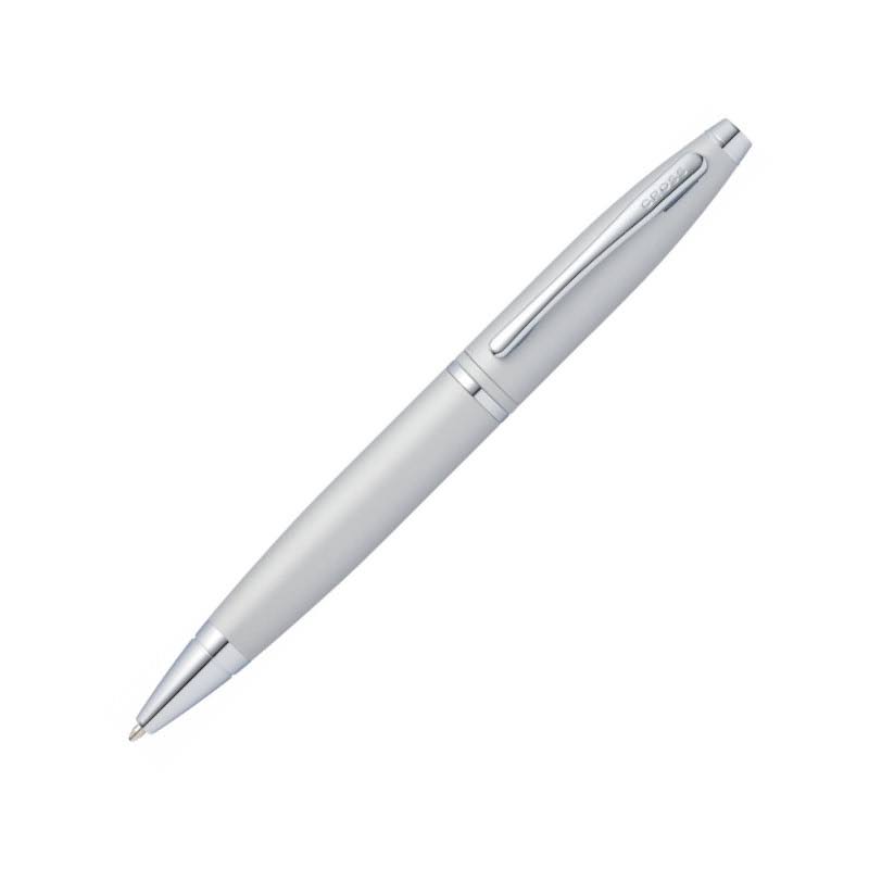 Satin Chrome Ballpoint Pen and Black Medium Journal V395