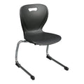 Black Cantilever Plastic Classroom Chair, Set of 2 J6840