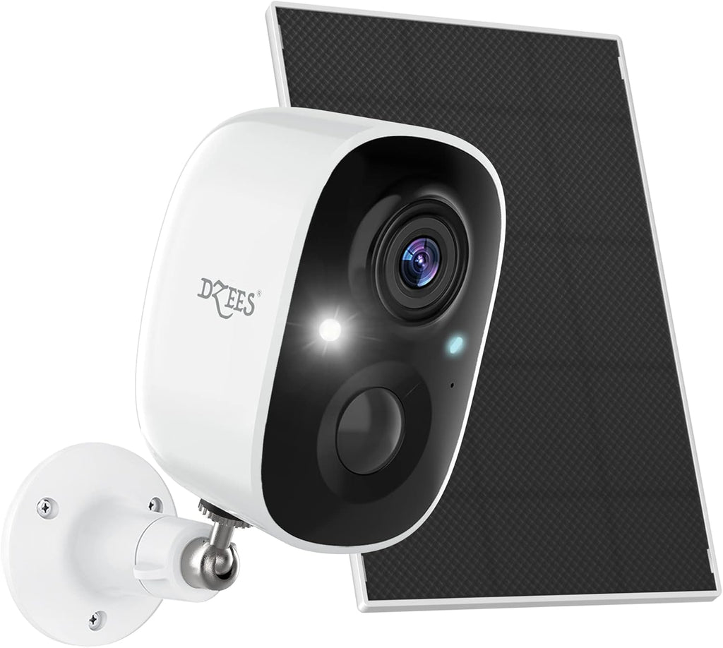Solar Powered Security Camera Wireless Outdoor WiFi 1080P Color Night Vision with Solar Panel P660