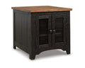 Black/Brown End Table I292