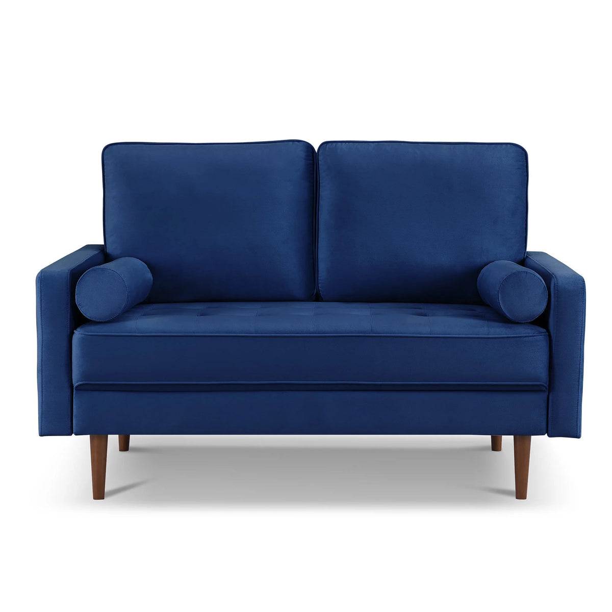Blue Velvet Tufted Sofa Couch Q80741